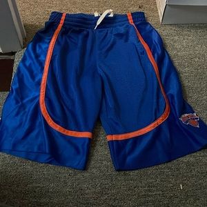 NBA youth size L10/12 knicks basketball shorts elastic n drawstring waist